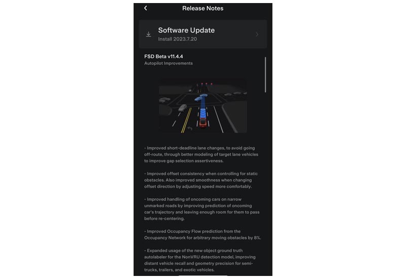 Tesla FSD Beta v11.4.4