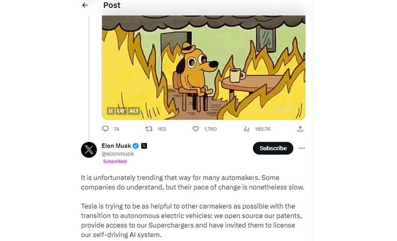 Elon Musk retweet Kodak moment