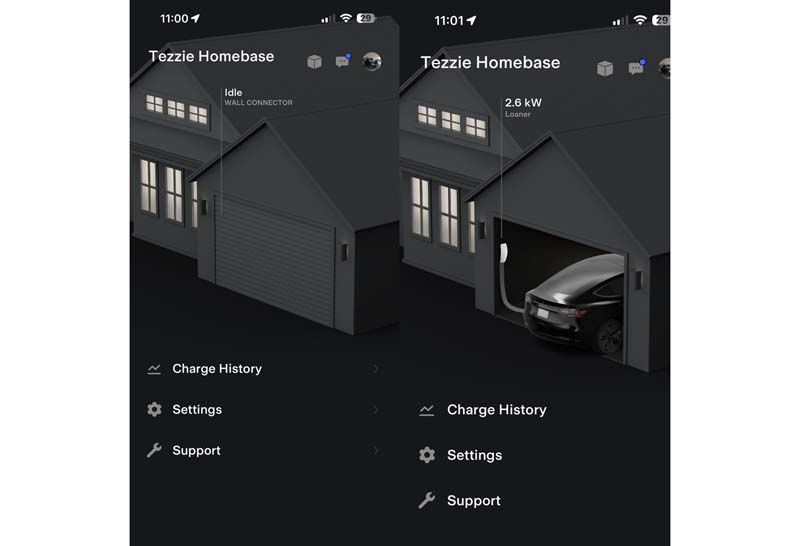 Tesla app Wall Connector as a product