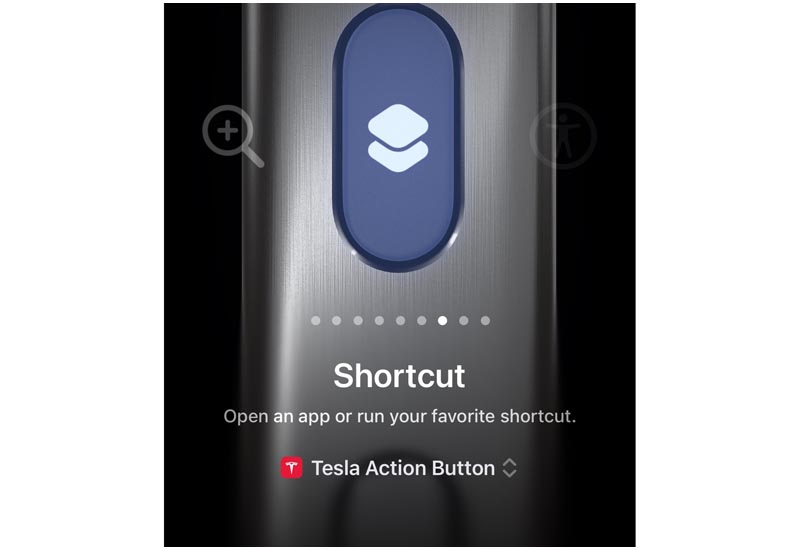 iPhone 15 Pro Action Button for Tesla