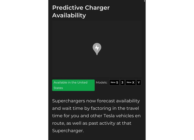 Tesla Predictive Charger Availability