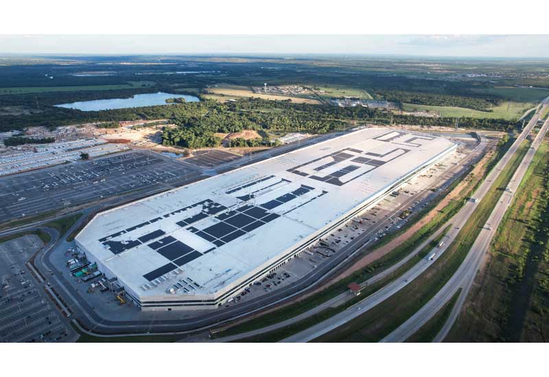 Tesla Constructing 30MW Solar Roof at Giga Texas