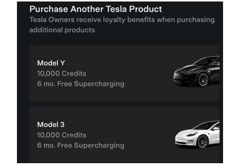 Tesla Tweaks Loyalty Perks 10,000 Credits