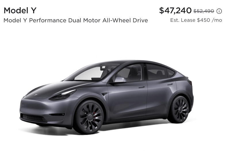 Model Y in US Right Now From Tesla's inventory Including Fed EV credit