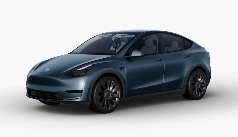 wrap color for the Model 3 and Model Y called Satin Abyss Blue