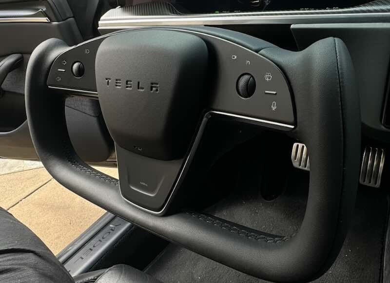 Tesla Rolls Out Revamped Yoke Steering Wheel