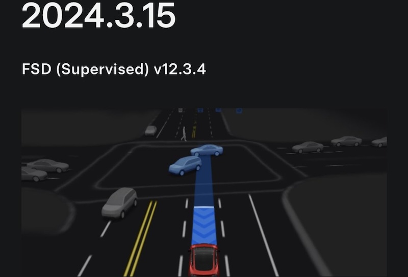Tesla FSD v12.3.4 to legacy Model S/X owners
