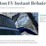 WA Launches EV Instant Rebate