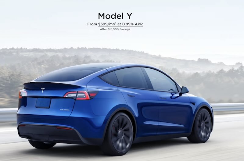 Tesla kicked off an enticing 0.99% APR financing