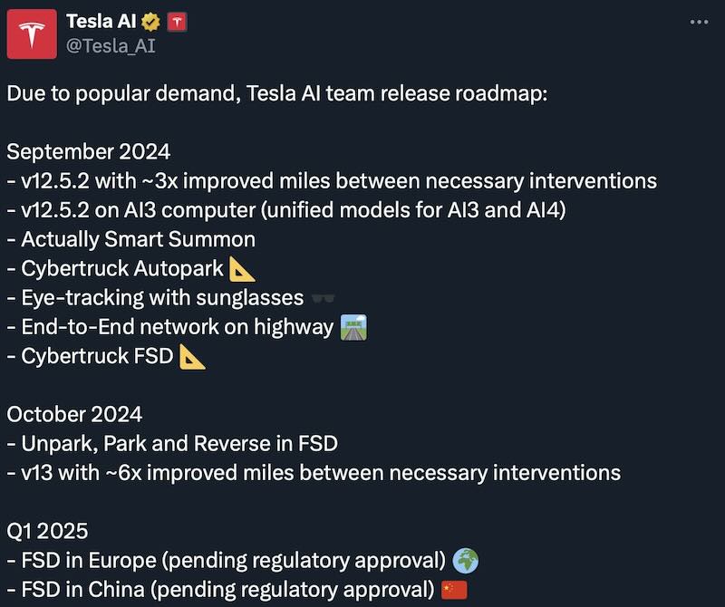 Tesla AI Team FSD Roadmap