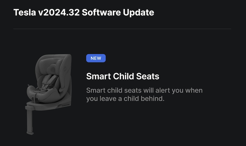 Tesla's 2024.32 Update: Smart Child Seats and Hands-Free Frunk