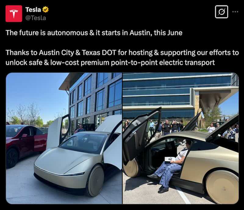 Tesla: The future is autonomous & it starts in Austin, this June