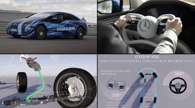 Mercedes says it is planning to introduce a new steer-by-wire system and yoke-style steering wheel to its vehicles starting next year