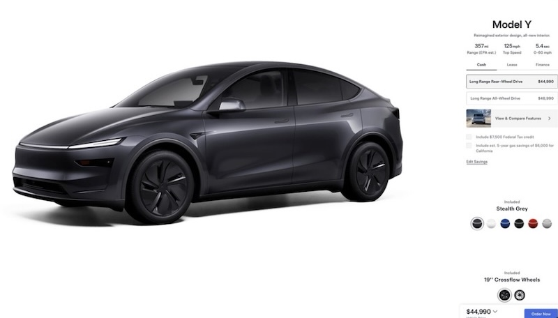 Tesla New Model Y Long Range RWD