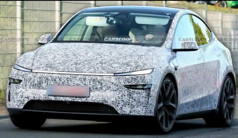 Tesla New Model Y Performance Prototype Spotted Testing at Nürburgring ...