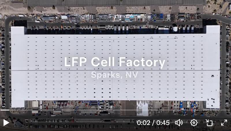 Tesla Nevada LFP Battery Factory Nears Completion, Cuts China Dependence