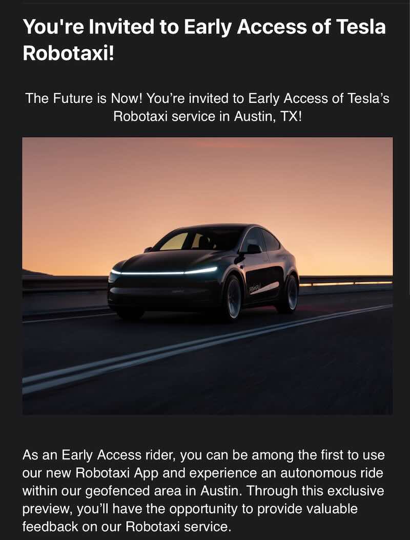 Tesla Robotaxi Launches Sunday in Austin with Invitation-Only Early Access Program