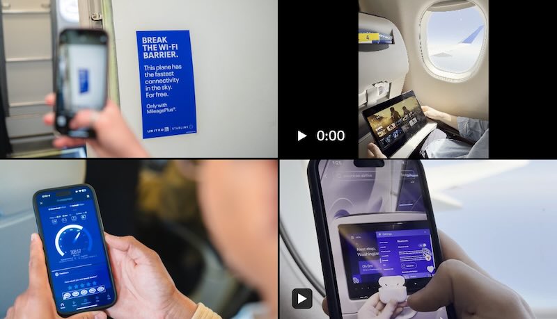 The world's most advanced high-speed Wi-Fi to United with Starlink