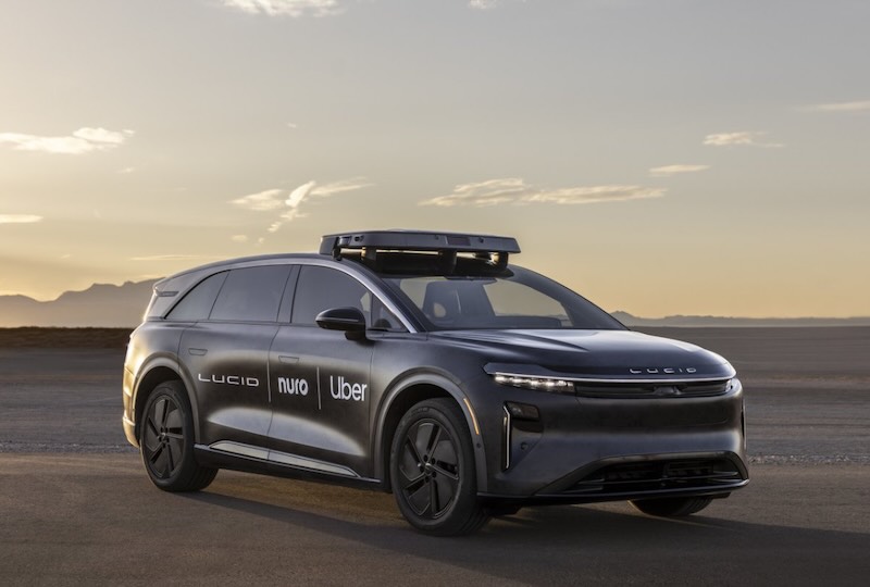Uber partners with Lucid Motors and Nuro for $300M robotaxi program deploying 20,000 autonomous SUVs