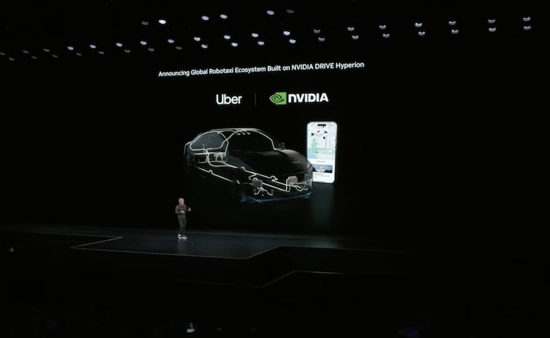 Nvidia and Uber partnership targets deployment of 100,000 autonomous vehicles by 2027 across Uber's global fleet