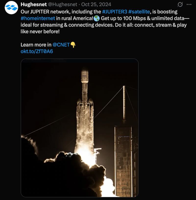 JUPITER 3 satellite boosting 