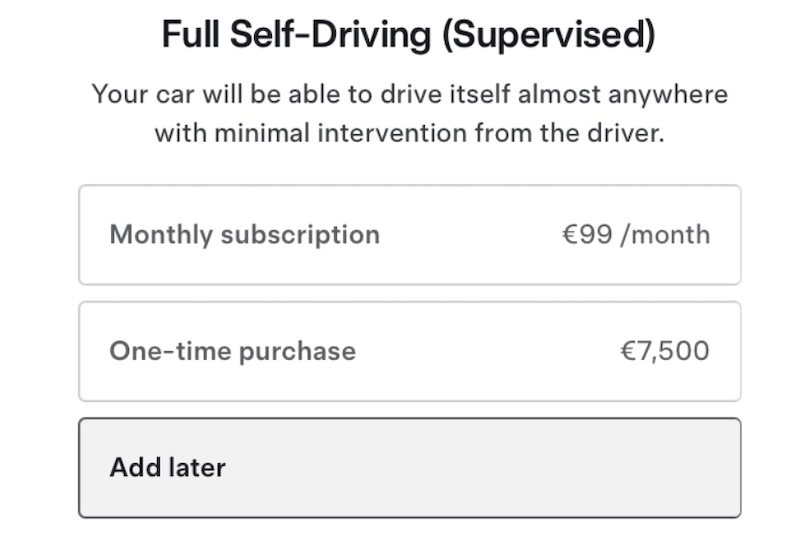 FSD (Supervised) subscriptions have just officially launched in the Netherlands for €99/month!