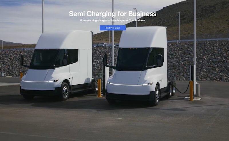 Tesla Semi Charging for Businesses