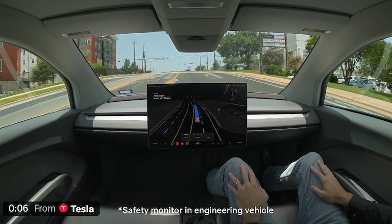 Cybercabs with no steering wheel or pedals on public roads in Austin!