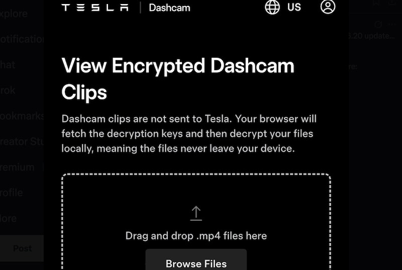 Tesla Web-Based Dashcam Viewer