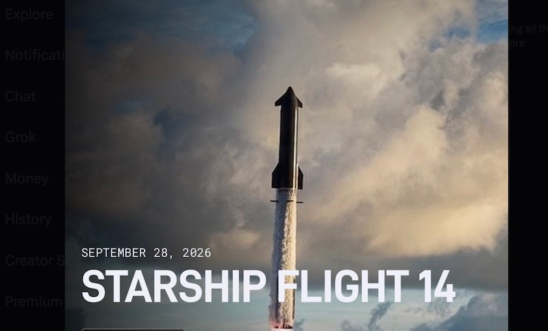 SpaceX Starship Flight 14
